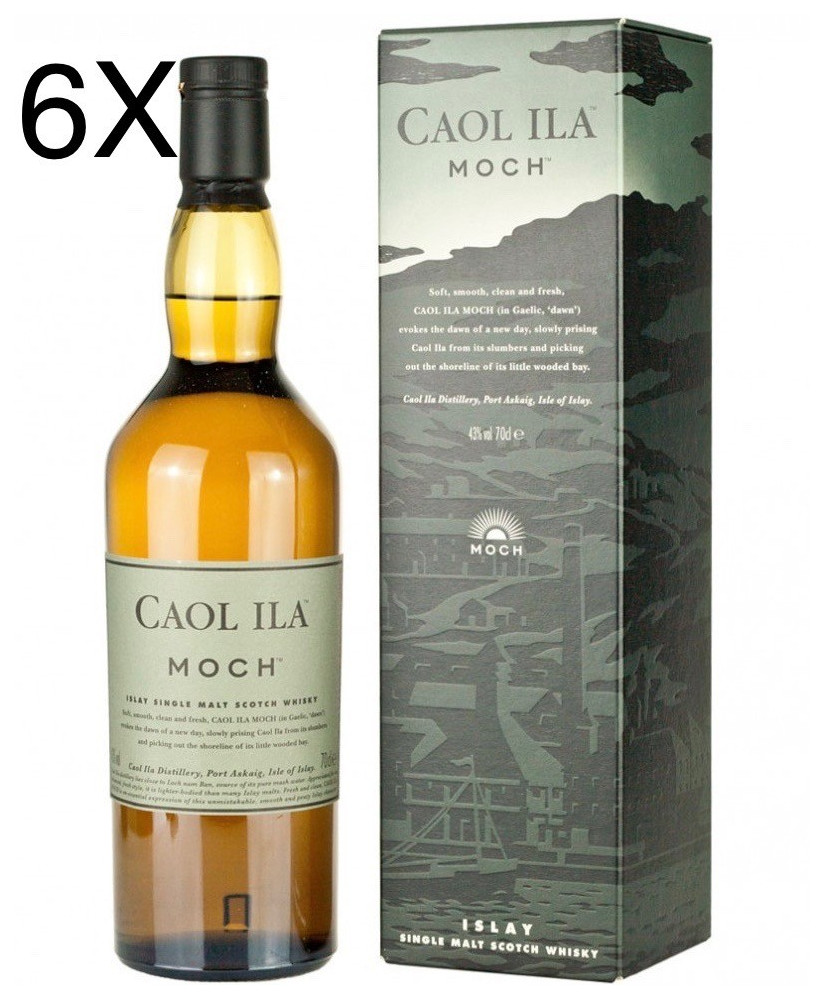 (6 BOTTLES) Caol Ila - Moch - Single Malt Scoth Whisky - 70cl