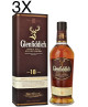 (3 BOTTIGLIE) Glenfiddich - Single Malt Scotch Whisky - 18 anni - 70cl - Astucciato