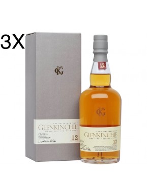 (3 BOTTIGLIE) Glenkinchie - Single Malt Scotch Whisky - 12 anni - 70cl