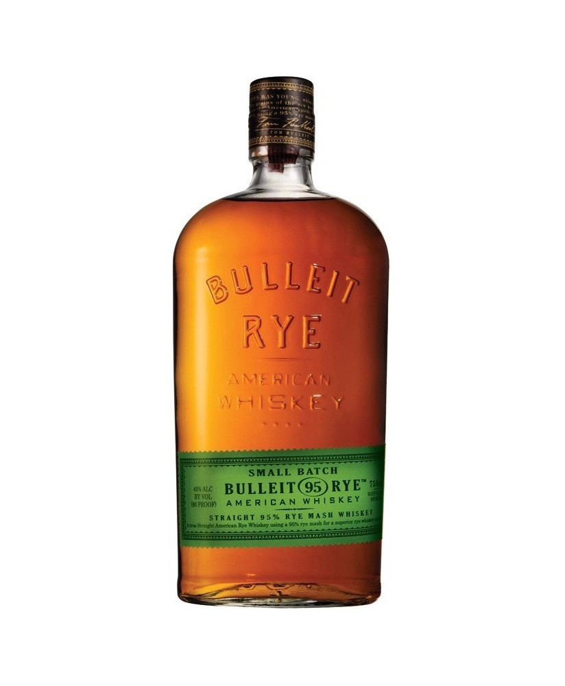 Vendita online Bourbon Bulleit Rye, prodotto con il 95% si segale. Miglior prezzo on line Whisky Bulleit Rye 95