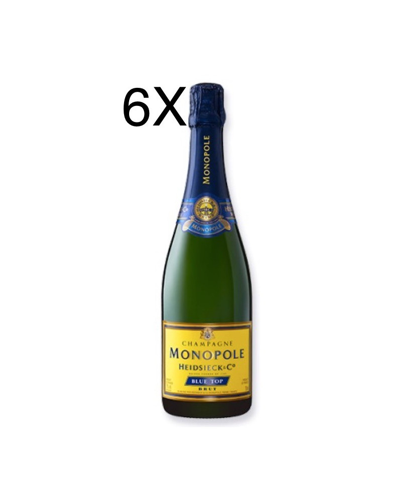 (6 BOTTLES) Heidsieck & Co - Monopole - Blue Top - Brut - Champagne - 75cl 