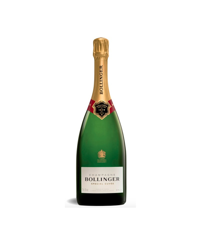 Online sales Bollinger Special Cuvée in gift box. Shop online Bollinger champagne of James Bond, Winston Churchill and Queen Eli