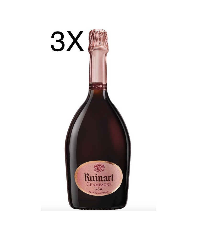 (3 BOTTLES) Ruinart - Brut - Rosé - 75cl [CLONE]