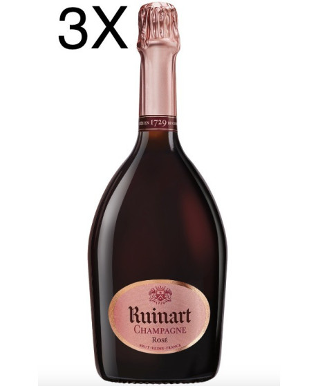 (3 BOTTLES) Ruinart - Brut - Rosé - 75cl [CLONE]