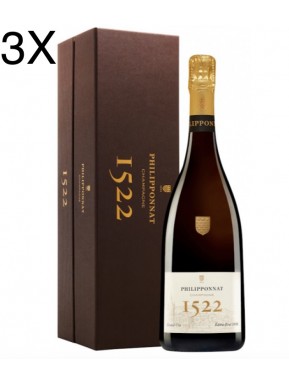 (3 BOTTLES) Philipponnat - Cuvée 1522 - Millesimato 2014 - Champagne - 75cl