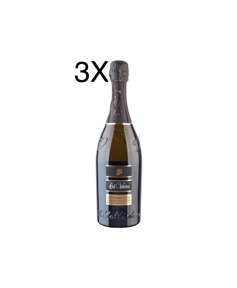 (3 BOTTIGLIE) Col Vetoraz - Cartizze Superiore - Prosecco di Valdobbiadene 2023 DOCG - 75cl