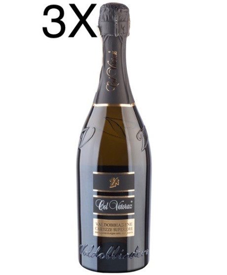 (3 BOTTLES) Col Vetoraz - Cartizze Superiore - Prosecco di Valdobbiadene DOCG - 2022 - 75cl