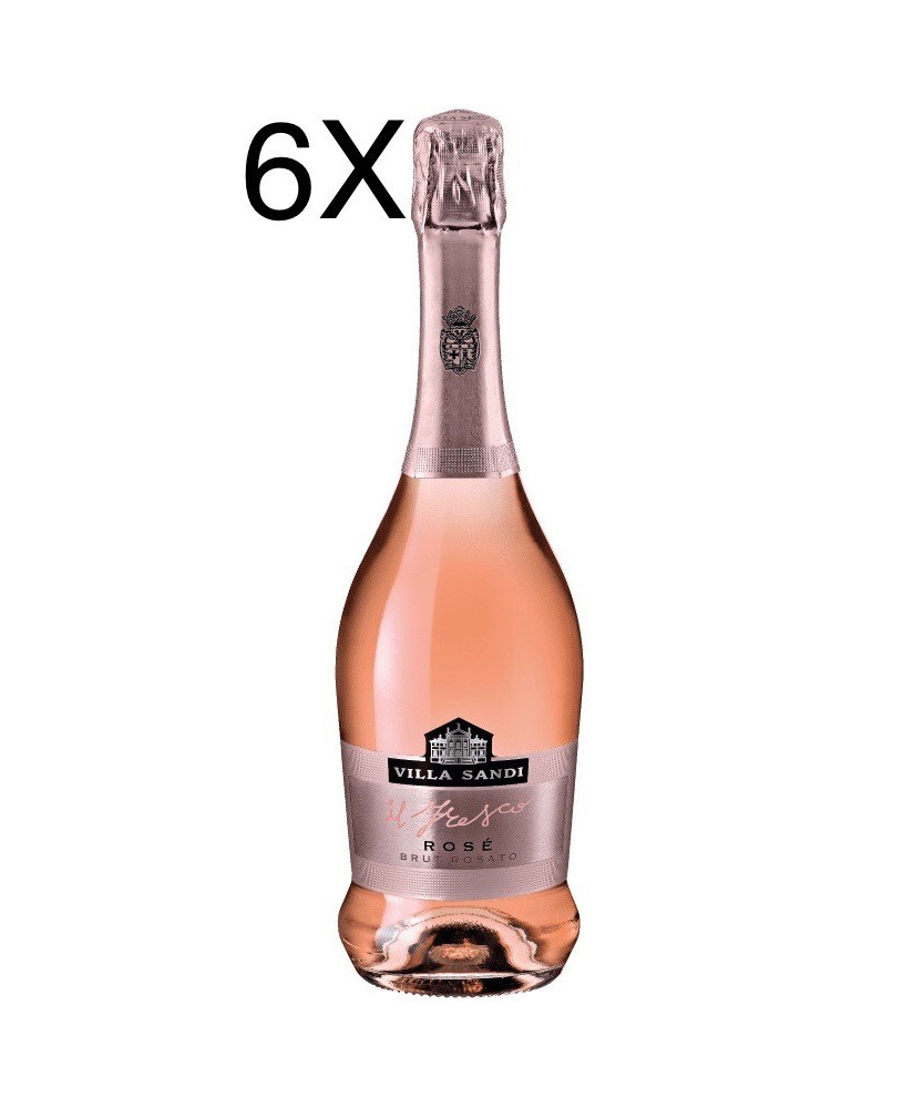 (6 BOTTLES) Villa Sandi - Rosé - Brut Rosato - Il Fresco - Vino Spumante - 75cl