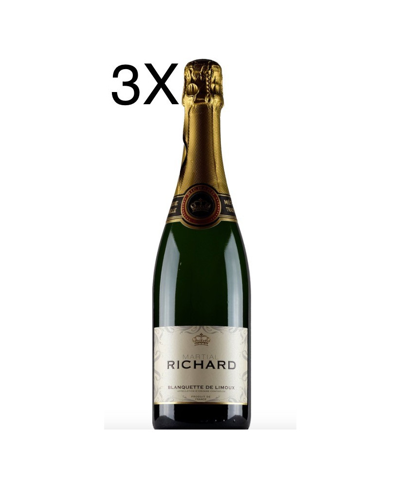 (3 BOTTIGLIE) Blanquette de Limoux - Brut Martial Richard AOC - 75cl