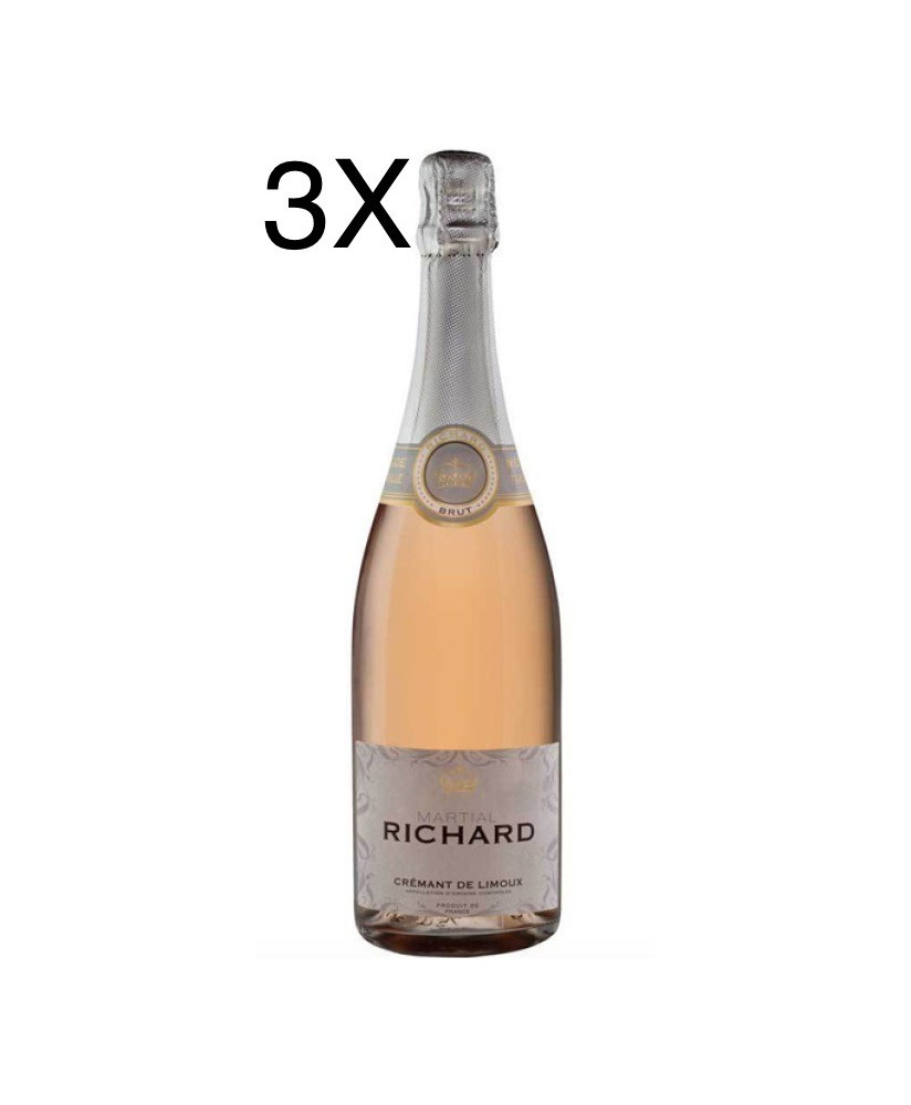 (3 BOTTIGLIE) Cremant de Limoux - Rosé Brut Martial Richard AOC - 75cl