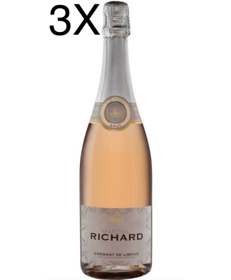 (3 BOTTIGLIE) Cremant de Limoux - Rosé Brut Martial Richard AOC - 75cl