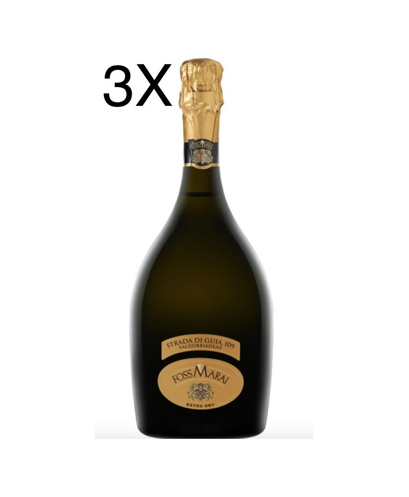 (3 BOTTLES) Foss Marai - Extra Dry - Strade di Guia 109 - DOCG - 75cl