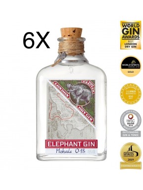(6 BOTTLES) Elephant - London Dry Gin - 50cl
