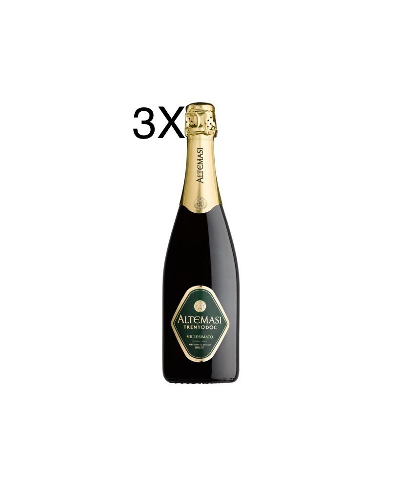 (3 BOTTIGLIE) Cavit Altemasi - Brut Millesimato 2020 - Trento DOC - 75cl