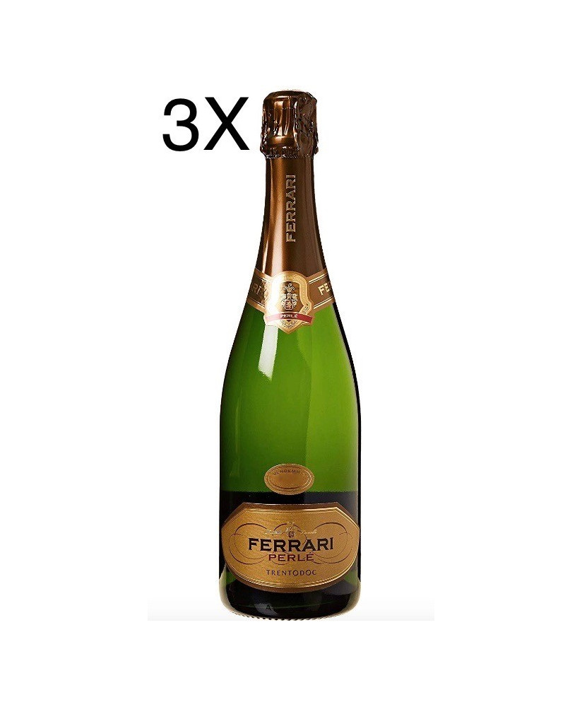 (3 BOTTLES) Ferrari - Perlè 2018 - Trento DOC - 75cl