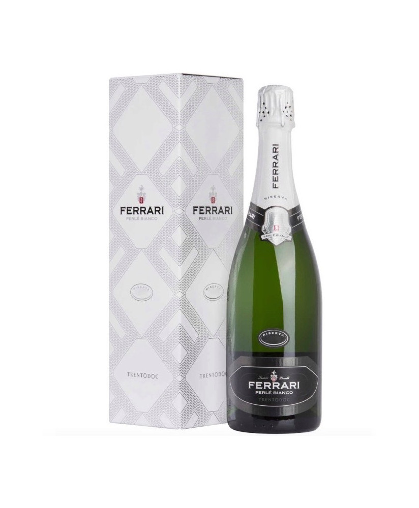 Online sale Ferrari Perlè Bianco. Shop online Ferrari Perlè Bianco Italian Trento Doc, sparkling wine from Italy Trentino