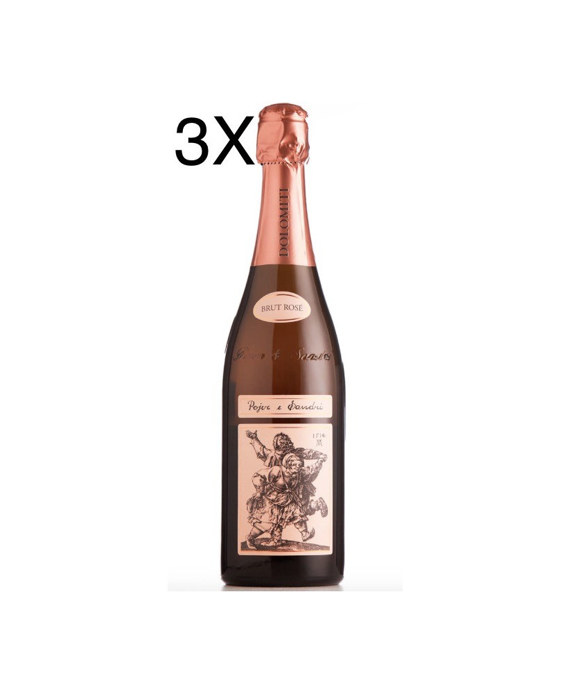 (3 BOTTIGLIE) Pojer e Sandri - Brut Rose' - Vigneti delle Dolomiti IGT - 75cl