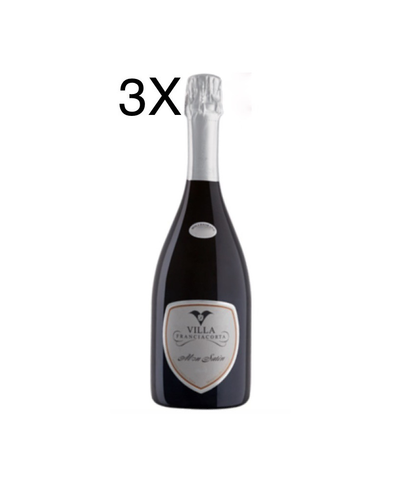Sale online Italian Villa Franciacorta Brut Satèn Millesimato. Grapes: 100% Chardonnay. Sparkling white wine farm Villa Mon