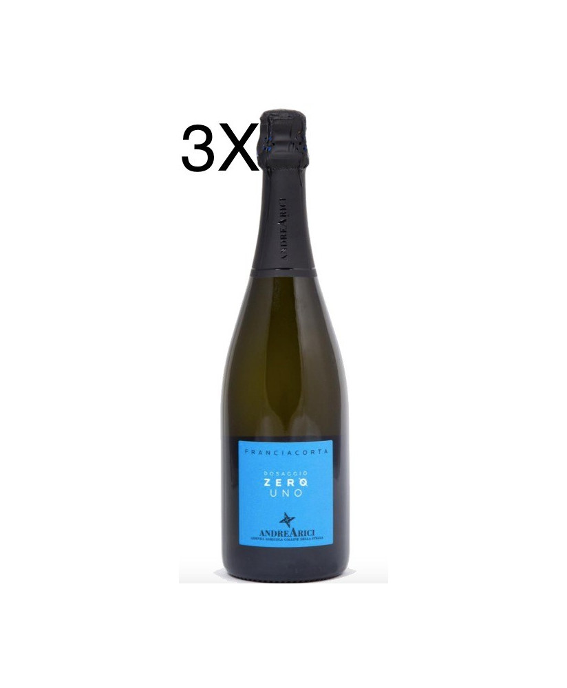 (3 BOTTLES) Andrea Arici - Dosaggio Zero - "Zero Uno" - Franciacorta DOCG - Colline della Stella - 75cl