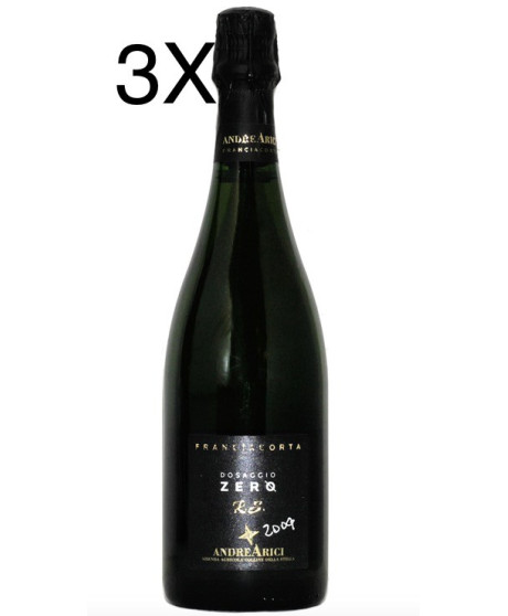 (3 BOTTIGLIE) Andrea Arici - Dosaggio Zero Riserva 2004 - Franciacorta DOCG - Colline della Stella - 75cl