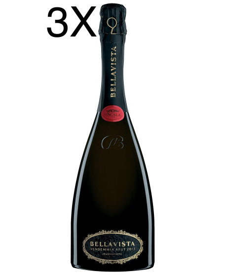 (3 BOTTLES) Bellavista - Brut 2019 - Limited Ed. Theater alla Scala - 75cl