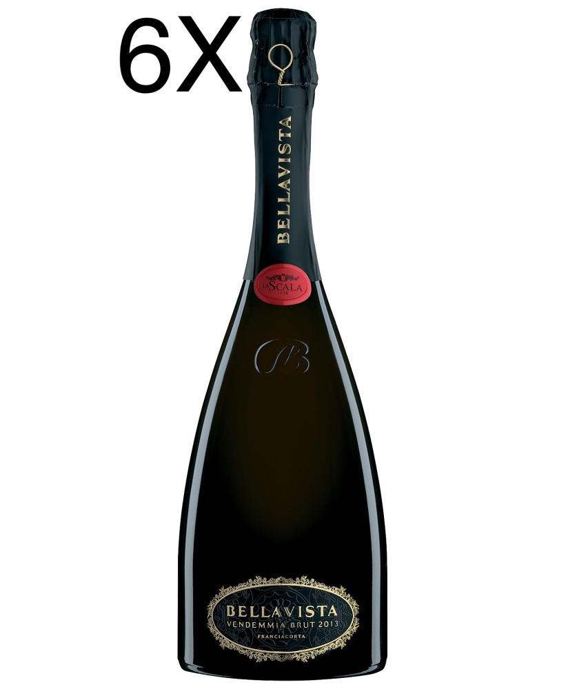 (6 BOTTLES) Bellavista - Brut 2019 - Limited Ed. Theater alla Scala - 75cl