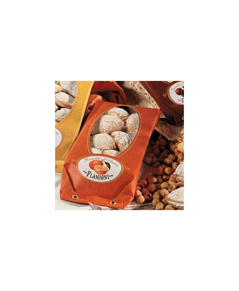 vendita online Flamigni ravioletti all'arancia, shop online biscotti con ripieno di marmellata all'arancia
