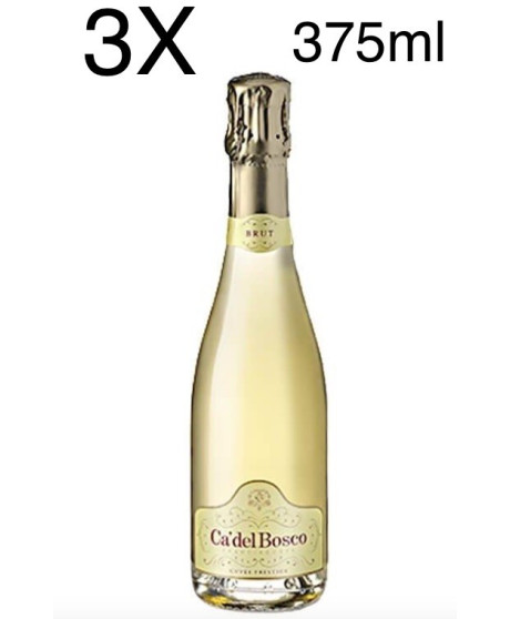 (3 BOTTLES) Ca' del Bosco - Cuvee Prestige - 375 ml - Franciacorta