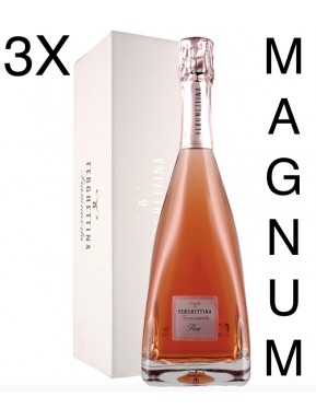 (3 BOTTIGLIE) Ferghettina - Milledi' Rose' 2020 - Magnum Astucciato - Franciacorta DOCG - 150cl