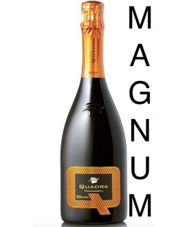 Vendita online Franciacorta Quadra Qblack Brut magnum. Shop on-line al miglior prezzo Franciacorta