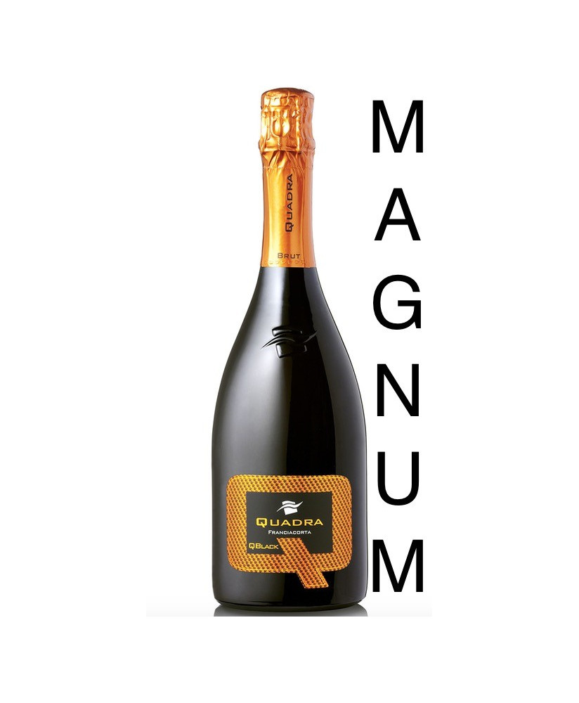 Vendita online Franciacorta Quadra Qblack Brut magnum. Shop on-line al miglior prezzo Franciacorta