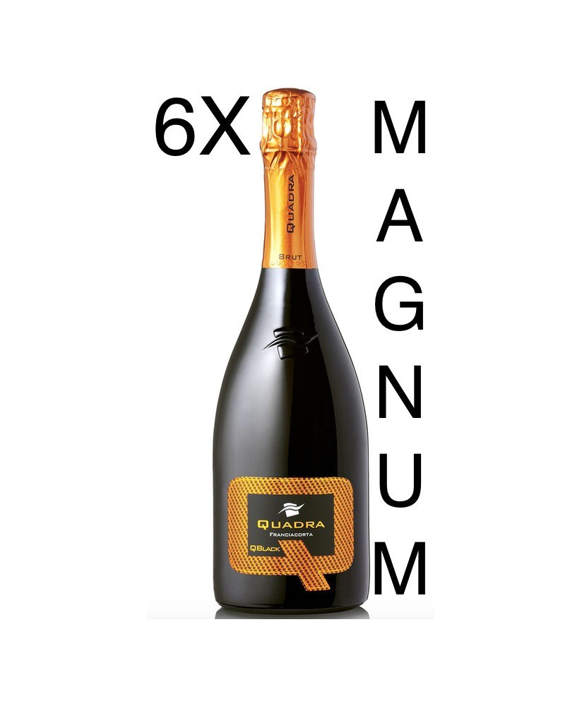 (6 BOTTLES) Quadra - QBlack Brut - Franciacorta DOCG - Magnum - 150cl