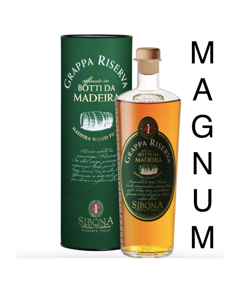 Sibona Magnum 1,5 lt - Sibona - Grappa Reserve Madeira Wood Finish - 150cl