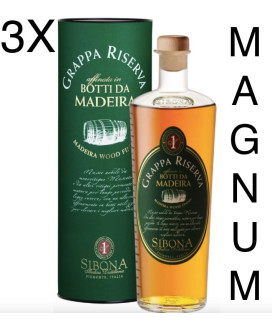 Vendita online Grappa Sibona Magnum prezzo Riserva Barricata in Botti di Madeira. Shop on-line e prezzi grappe Sibona!