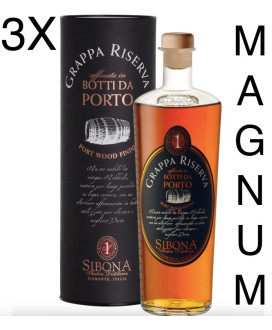 Vendita online Grappa Sibona Magnum prezzo Riserva Barricata in Botti di Porto. Shop on-line e prezzi grappe Sibona!