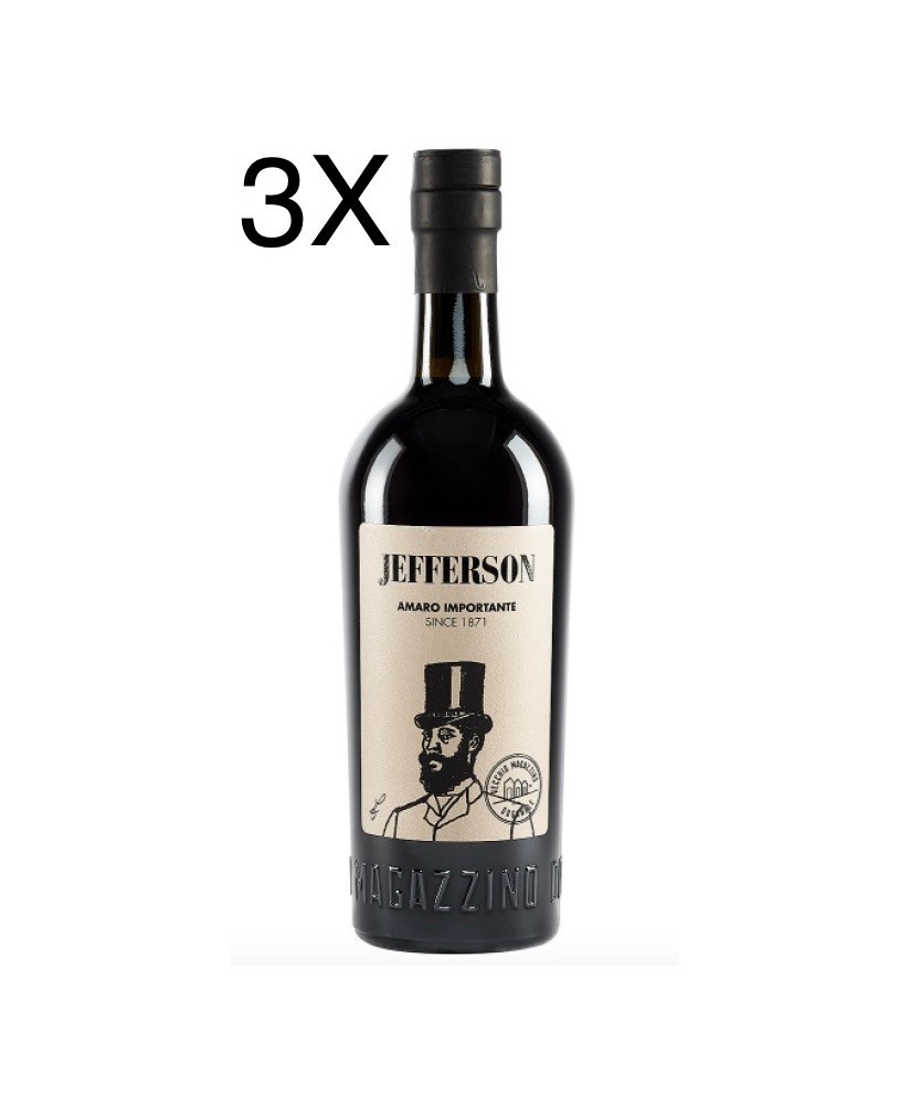 (3 BOTTLES) Amaro Importante Jefferson - Amaro - 70cl