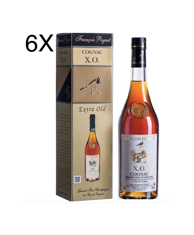 (6 BOTTIGLIE) François Peyrot - Cognac XO - Astucciato - 70cl