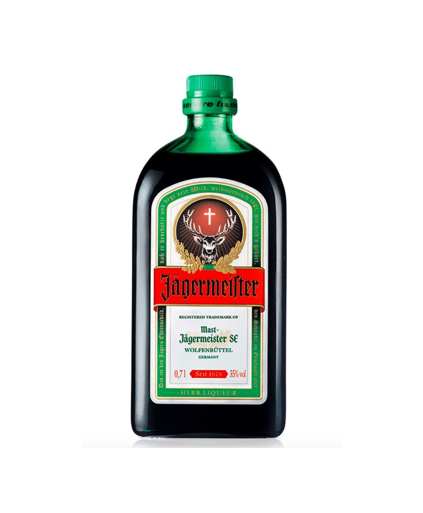 Sale online German Jägermeister bitter herbs, roots and spices. Shop online and price Jägermeister. Wine shop, spirits, aperitif