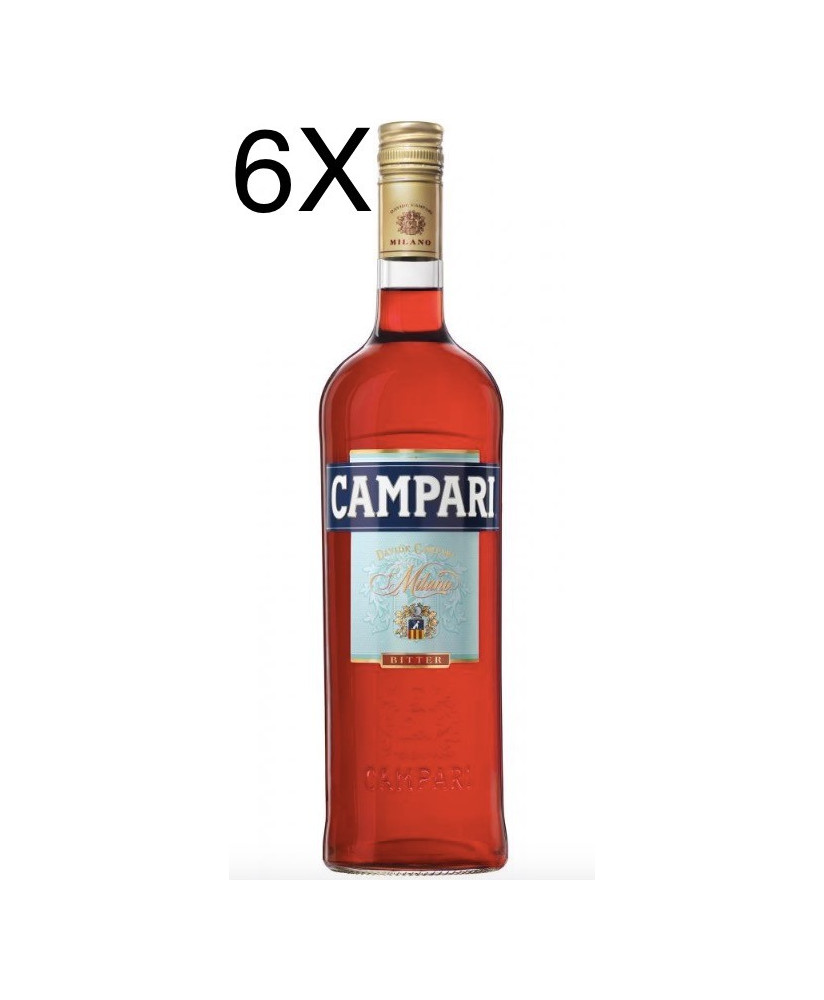 (6 BOTTIGLIE) Fratelli Campari Successori - Bitter Campari - 100cl