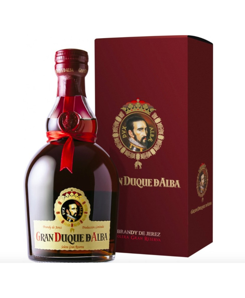 vendita online Gran Duque d' Alba Brandy De Jerez Solera Gran Reserva distillati acquavite liquore barricato invecchiato in bott