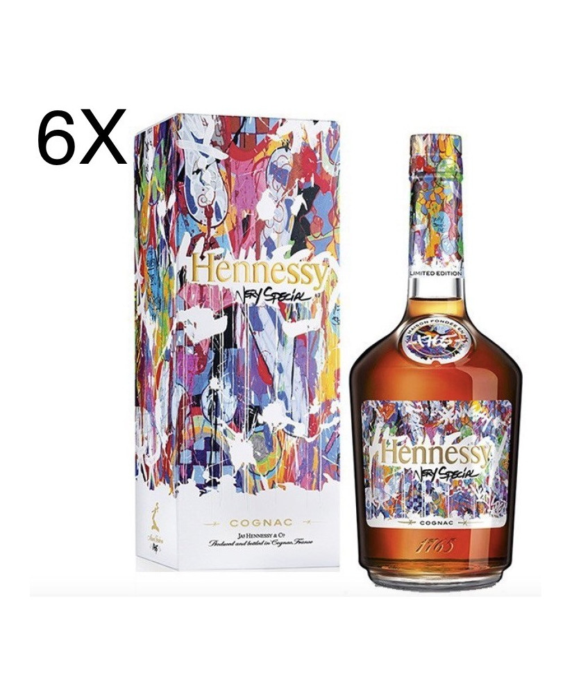 (6 BOTTLES) Hennessy - Cognac V.S - Limited Edition by JonOne - 70cl 