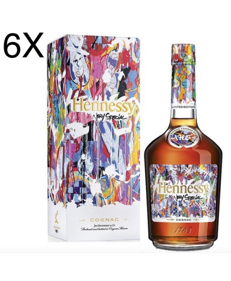 (6 BOTTLES) Hennessy - Cognac V.S - Limited Edition by JonOne - 70cl 