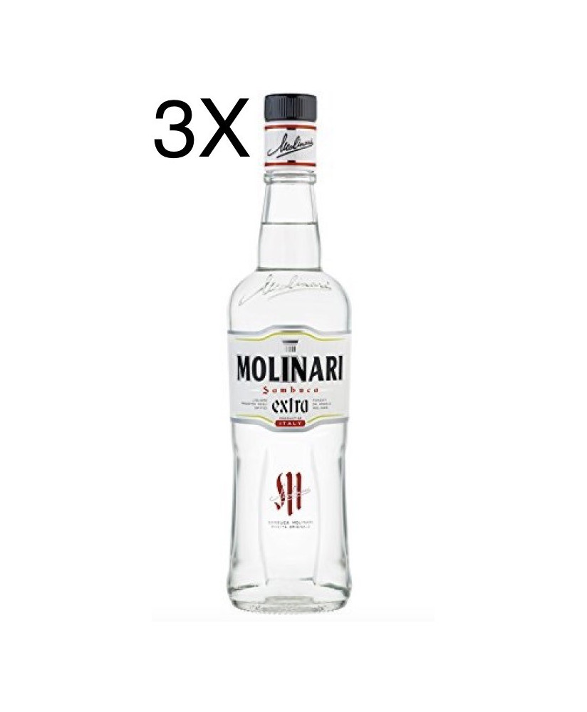 online sale Molinari Sambuca Extra - aniseed liqueur, perfect to fix the coffee or drink straight with ice.
