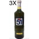 (3 BOTTIGLIE) Pernod Ricards - Pastis de Marsille 51 - 100cl