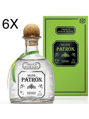 (6 BOTTIGLIE) Patron - Tequila Silver - Astucciato - 100cl