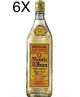 (6 BOTTLES) Monte Alban - Mezcal - 100% Agave - Gusano - Agave Worm - 70cl 