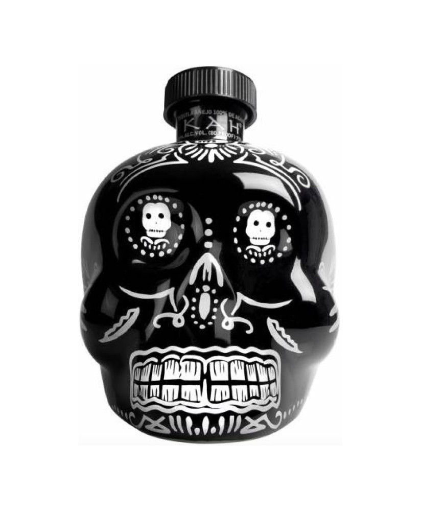 Shop online tequila in the shape of a skull Kah. Kah reposado tequila shop in the shape of a skull.