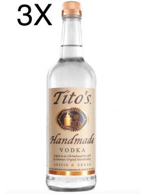 (3 BOTTIGLIE) Tito's Handmade Vodka - 70 cl 