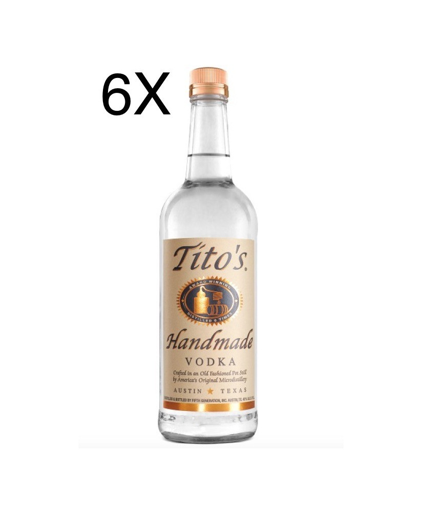 (6 BOTTIGLIE) Tito's Handmade Vodka - 70 cl 