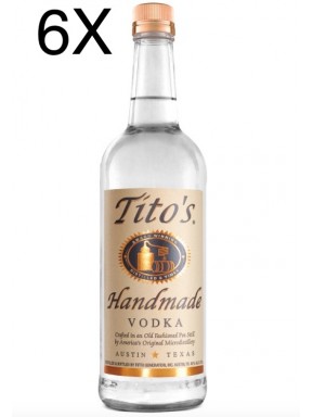 (6 BOTTLES) Tito's Handmade Vodka - 70 cl 